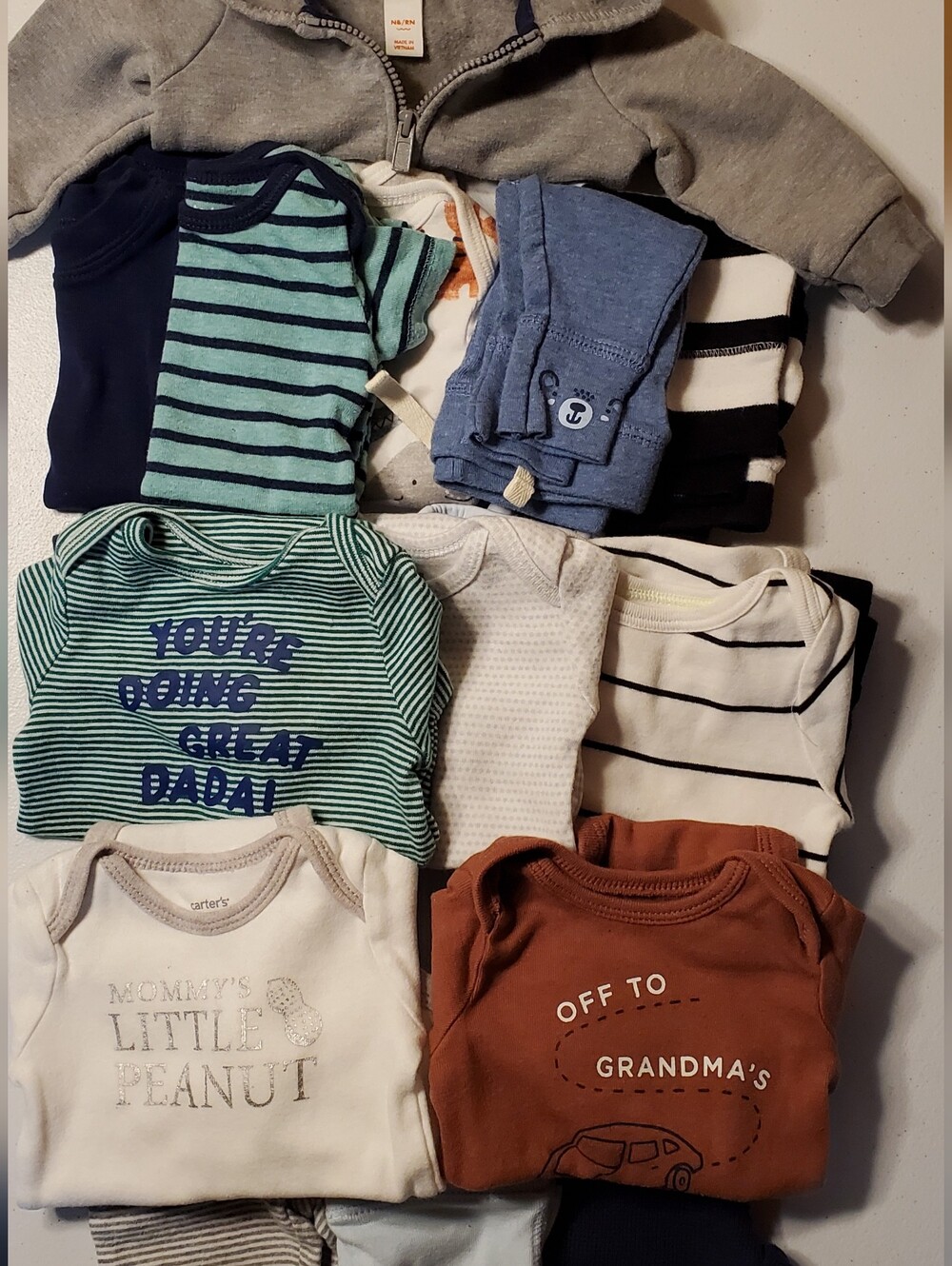 Huge Carter's Baby Boy 3-Month Wardrobe Lot – 26 Pieces!